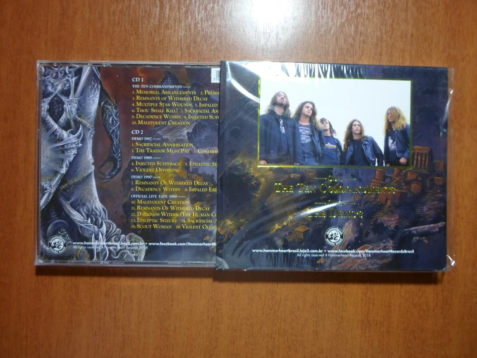 Malevolent Creation ‎– The Ten Commandments BR  edition DCD w/ slipcase RARE - Image 4 of 4