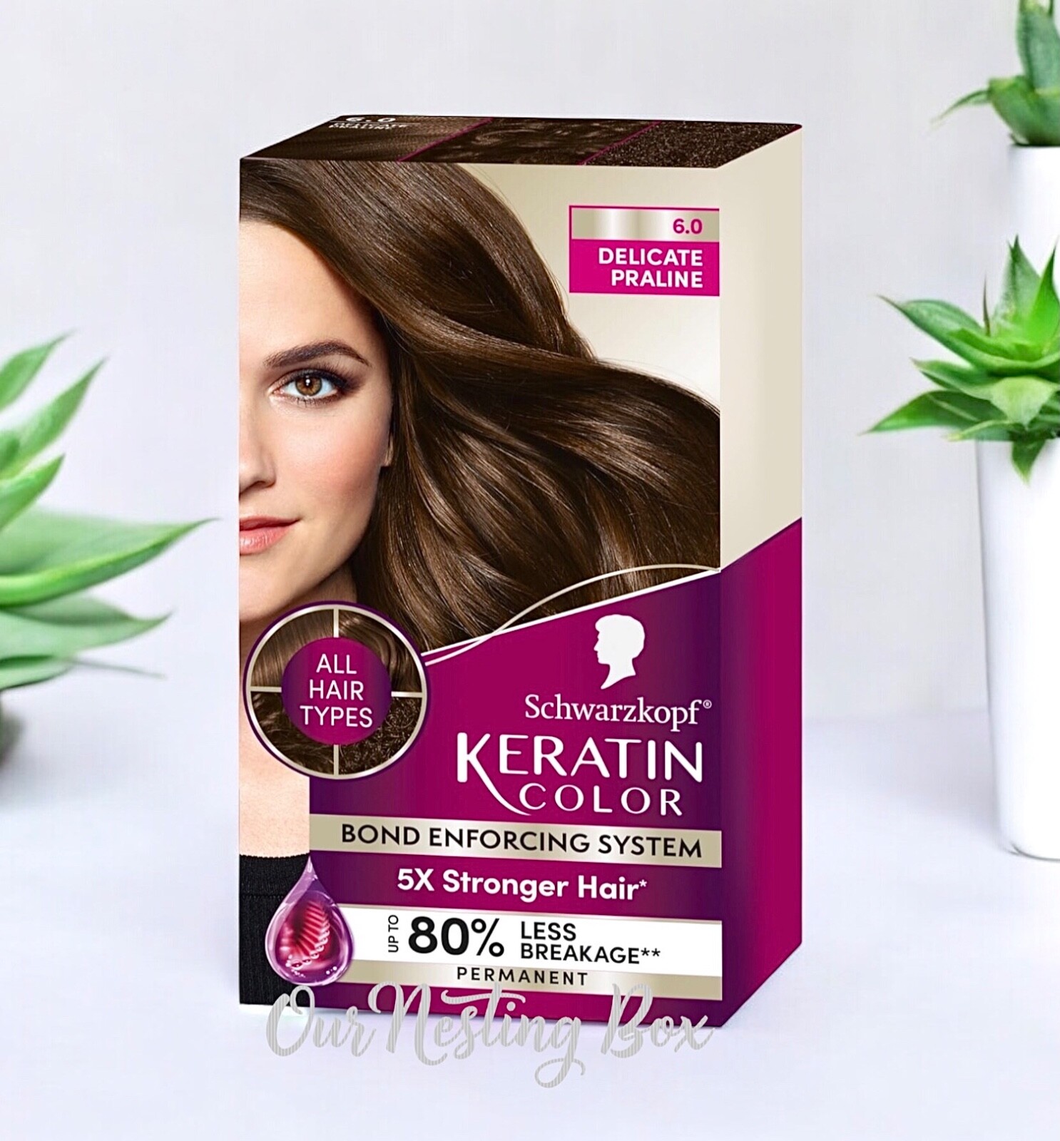 Permanent Hair Color Cream 6.0 Delicate Praline