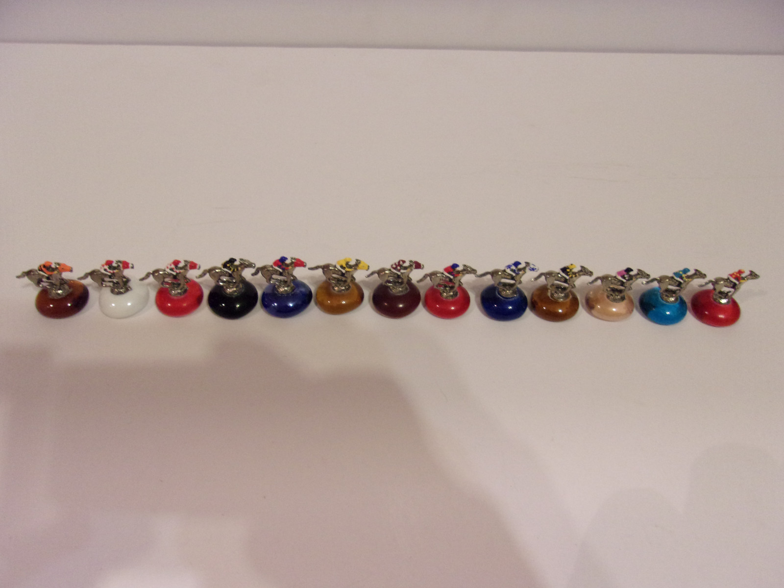 13 TRIPLE CROWN WINNERS MINIATURE FIGURINE HORSE RACING SET JUSTIFY SECRETARIAT