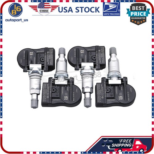 SET 4 TYRE PRESSURE SENSORS FOR 2008-2013 VOLVO C30 C70 2011-2017 S60 TPMS Kit - Picture 3 of 11