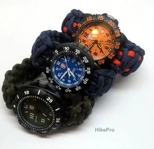 550 Paracord custom WatchBand Replacement FOR all: Luminox, Casio, Ghshock etc..