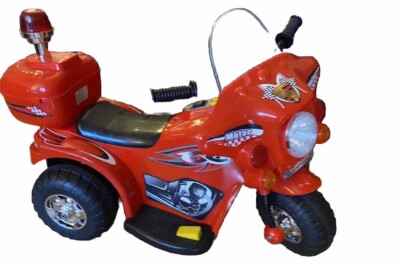 HOMCOM kids 3V Electric Ride-on Motorcycle Wheel Lights Music