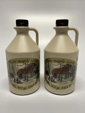 2 Half Gallons of 100% Organic & Pure Wisconsin Maple Syrup Grade B(Dark Robust)