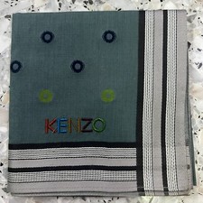 MAN HANKY POLKA DOTS GREEN-BLUE JAPAN VINTAGE COTTON POCKET ART SQUARE 19  JP182