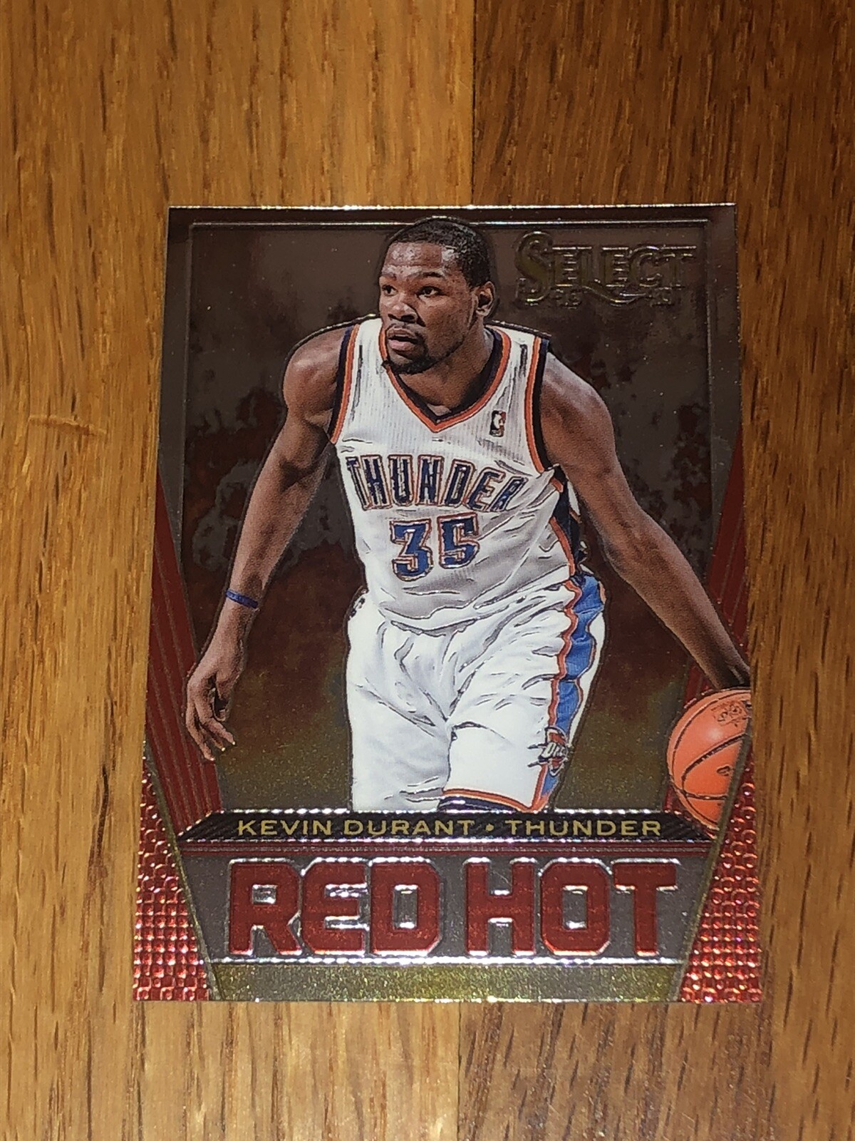 2013-14 Panini Select Kevin Durant Red Hot Insert #13 Brooklyn Nets OKC Thunder