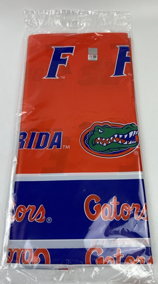 Mantel de plástico Florida Gators 54" x 108" suministros de vajilla Florida Gators Foto 2 de 3