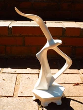 MCM White Ceramic Seagull In Flight 15.5" Abstract