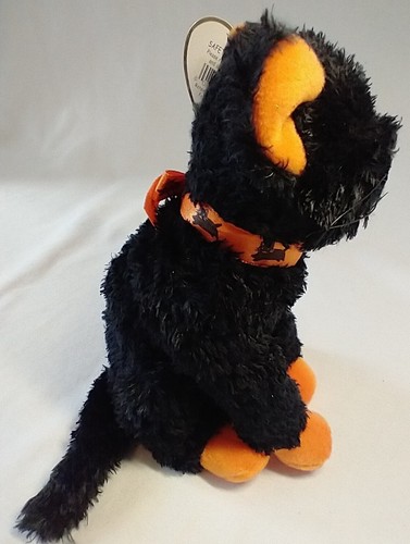 Ty Beanie Babies Fraidy Halloween Black Cat Plush Original Tags - Picture 5 of 9
