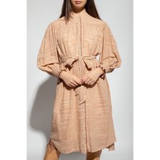 ULLA JOHNSON ‘FIORA’ beige STRIPED DRESS Size 6