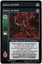 Force of Will x2 Third Edition V:TES VTES Vampire CCG
