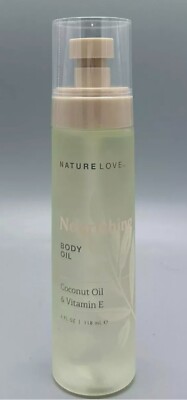 Nature Love Coconut Oil & Vitamin E Nourishing Body Oil 4 fl oz New RARE!