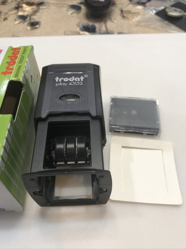 Trodat 43132 Self Inking Stamp Text Area Plate Size 1-1/4" x 1-1/4" Black Ink - Picture 7 of 15
