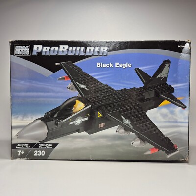 2002 Mega Bloks Pro Builder BLACK EAGLE 9709 *Box Damage* New Sealed