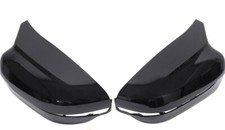 HouYeen Front Left and Right Side Wing Mirror Cover Caps Gloss Black for B-M-W 3