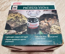 New Coleman MODEL 5438 PROPANE STOVE ULTRALIGHT GEAR Camping in the Box