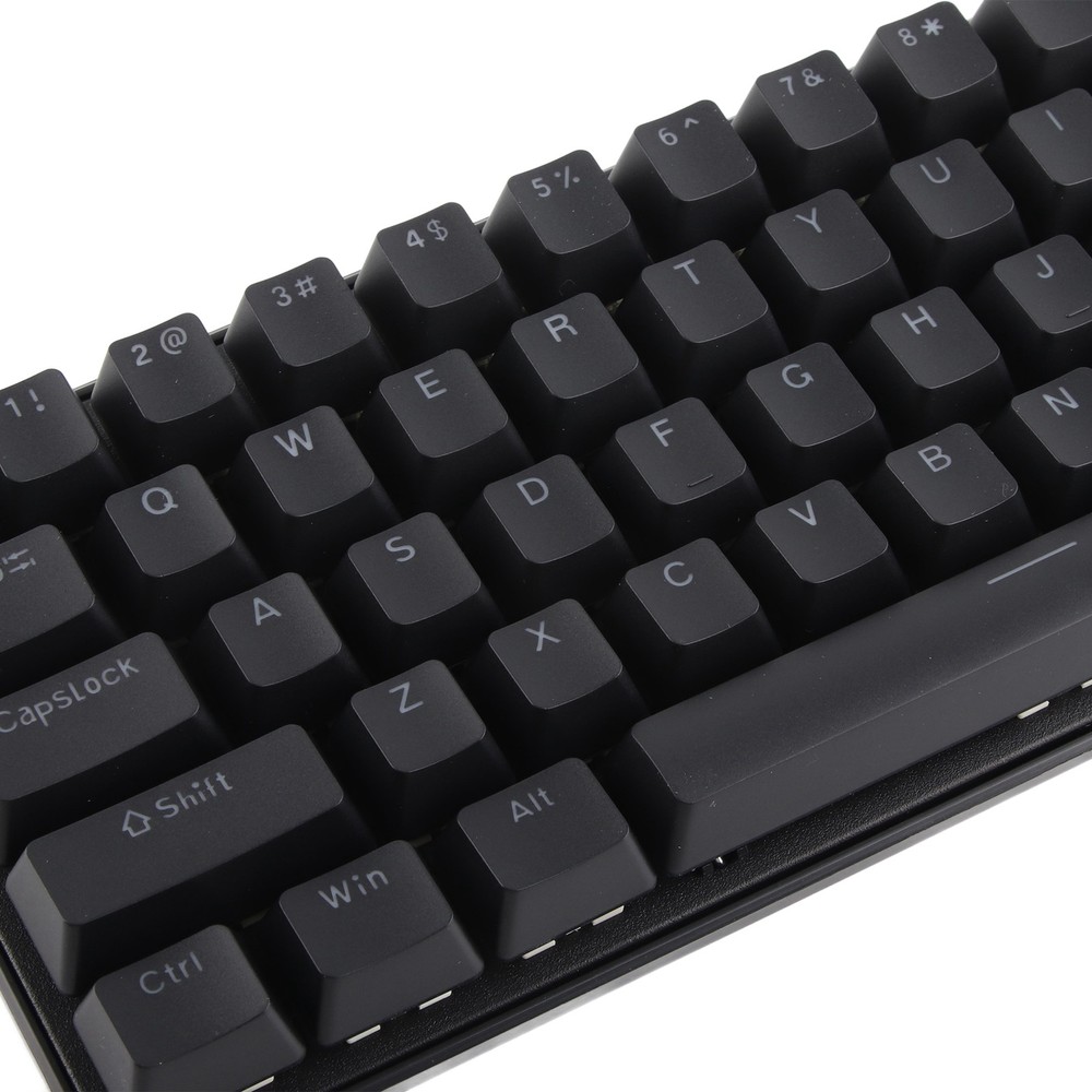 Compact 68-Key Black Mechanical RGB Keyboard with Custom Key Set