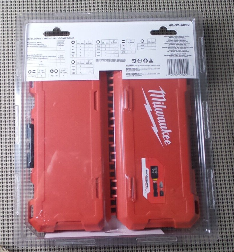 Milwaukee Shockwave Impact Bits Set – 40-teilig, Für Schlagbohrer & Akkuschrauber