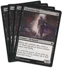 x4 Infestation Sage - 0064 - Foundations - Magic the Gathering (MTG)