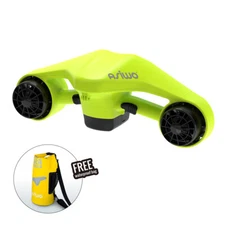 Asiwo Underwater Scooter with Action Camera Mount Dual Motor Diving Sea Scooter