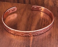 Rope Design Pure Copper Magnetic Bracelet Arthritis Pain Therapy Energy Cuff