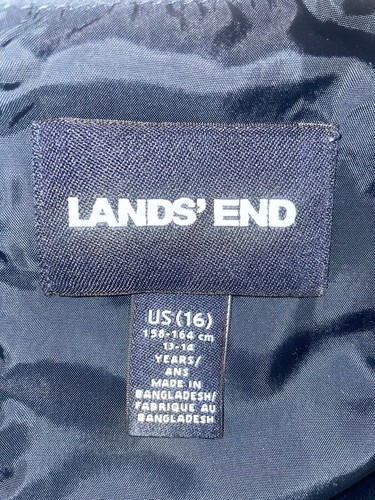 Lands End School Uniform Girls Plaid Jumper Top of The Knee Navy Green Size 16 - Picture 5 of 8