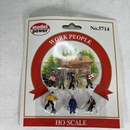 HO Scale Model Power #5714 Work People 6 Piece Figures Set New - Picture 1 of 1