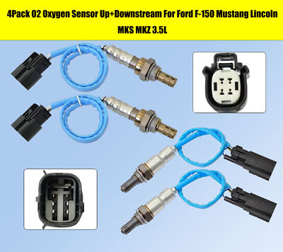 2x Upstream + 2x Downstream O2 Oxygen Sensor 02 For 2011-2014 Ford F ...