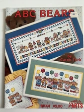 Vintage Leisure Arts 1992 Graph-it Arts ABC BEARS Cross Stitch Leaflet BK44