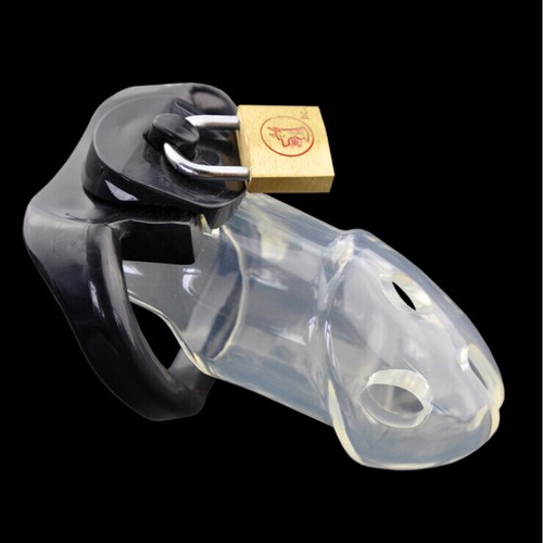 High quality Silicone Male Chastity Device Men Bird Lock Cock Dick Cage Belt new - Picture 4 of 9