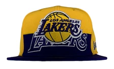 Mitchell & Ness NBA Los Angeles Lakers Half n Half Snapback Hat, Cap, New