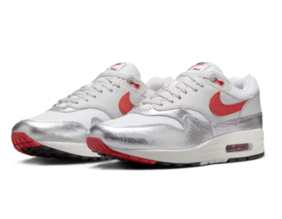 Nike Men's Air Max 1 PRM SE Hot Sauce White/Silver/Red HF7746-100
