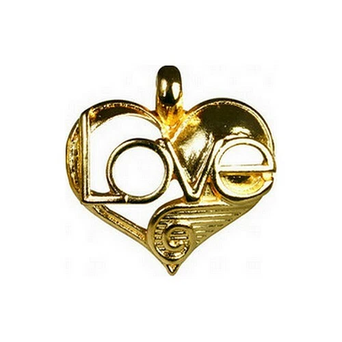 Fève de la série _ UN COEUR EN OR Pendentif _ Vitrine collection Métal doré - Photo 1/1