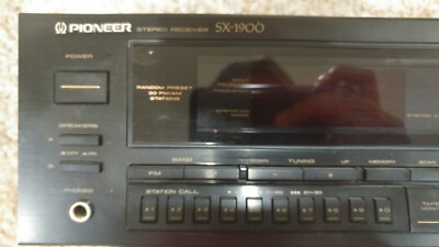 PIONEER SX-1900 STEREO RECIEVER 5 BAND GRAPHIC EQUALIZER LIGHTLY