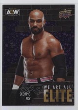 2023 Upper Deck AEW All Elite Wrestling We Are Purple 14/25 Scorpio Sky 2zq
