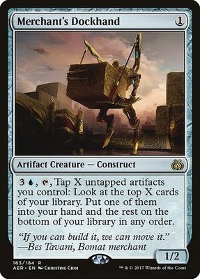 Merchant's Dockhand 2x FOIL AER MTG Aether Revolt Rare MINT artifact