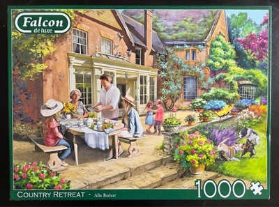 Puzzle ''Country Retreat'' von Falcon de luxe (Jumbo), 1.000 Teile, guter Zustand