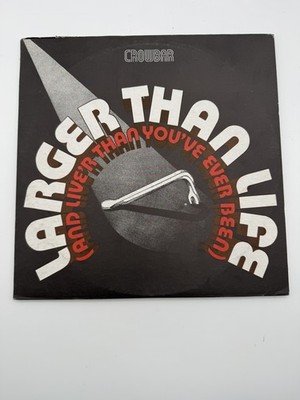 Crowbar Larger Than Life 2LP Vinyl Record 1972 Capitol Records Gatefold