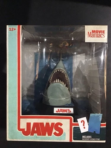 McFarlane Movie Maniacs JAWS 50th Anniversary Deluxe 6 inch posed Figure NEW