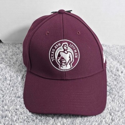adidas Texas A&M Aggies Adjustable Hat Cap Maroon White Logo NWT NEW Blemish