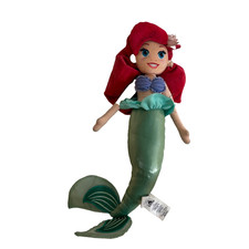 Disney Parks Ariel Mermaid Plush Stuffed Toy 18" The Little Mermaid
