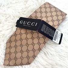  New with tags Gucci GG patterned silk tie, made in Italy