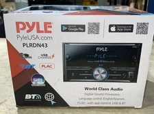 Pyle PLRDN43 Double DIN AM/FM Radio Player MP3 USB AUX Receiver