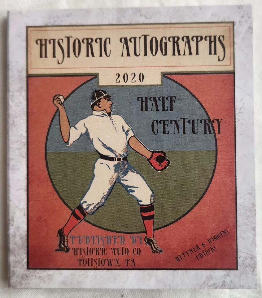 ETHAN ALLEN 2020 Historic Autographs Half Century Cut Signature Baseball Card - Image 2 of 4