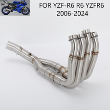 for Yamaha YZF-R6 YZF R6 06-24 SS 304 Akrapovic Exhaust Headers Downpipes UK