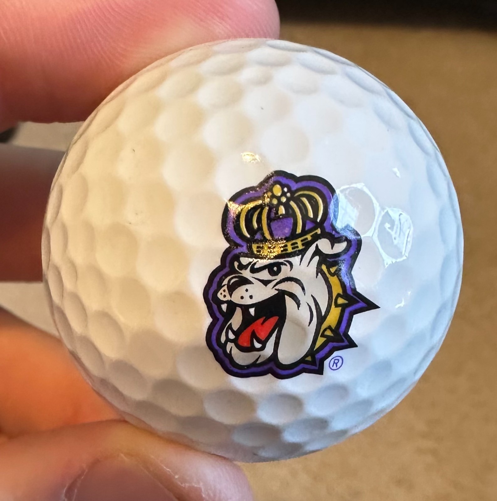 James Madison Dukes NCAA Logo Golf Ball (LinksWalker)