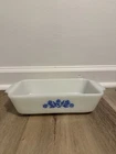 Vintage Anchor Hocking Fire King 1 Qt Loaf Baking Dish Cornflower Blue 441