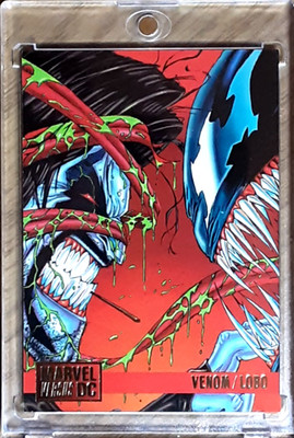 1995 DC VS Marvel Card 65 VENOM VS LOBO.