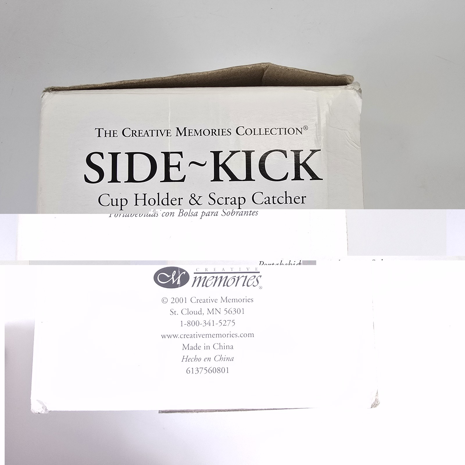 New Creative Memories Sidekick  Cup Holder & Scrap Catcher Scrapbooking Sewing