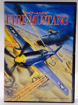 FIRE MUSTANG Mega Drive Sega MD Japan Import Free shipping FedEx DHL Tested