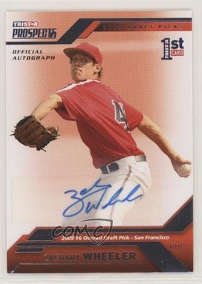 2009 TRISTAR Prospects Plus Auto 86/199 Zack Wheeler Zachary Wheeler #6 Auto 3c7